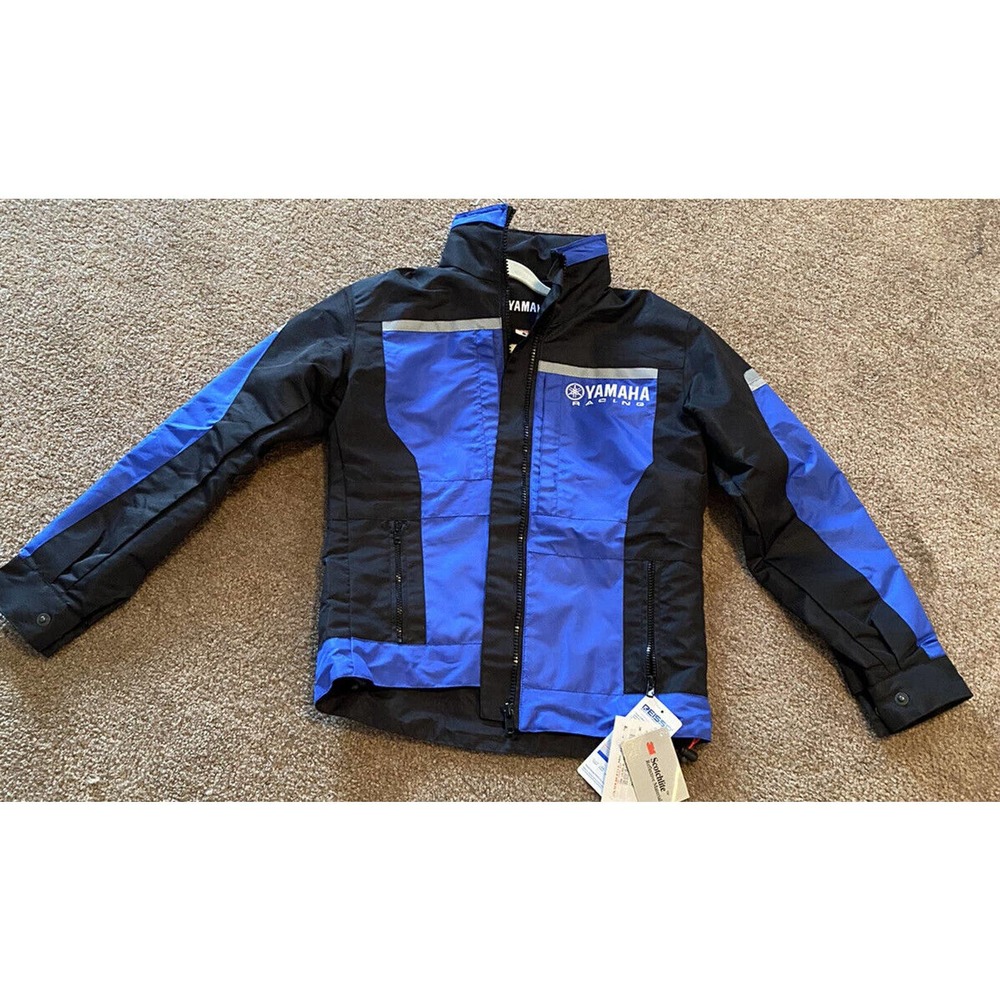 YAMAHA RACING Full Zip Motorcycle Jacket  with hood 90s 2000s SZ Women’s Small